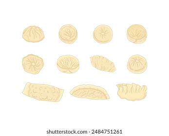 Hand Drawn Korean Food Illustration with Cartoon Style