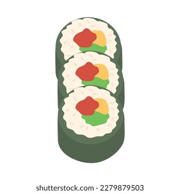 handgezeichnete koreanische Rolle Kimbap