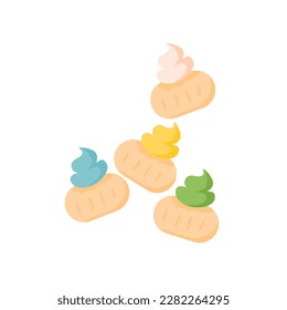 hand drawn kue gem rose