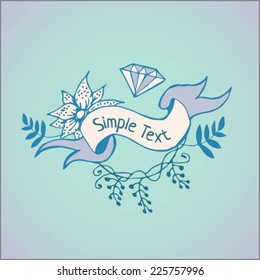 Hand drawn label