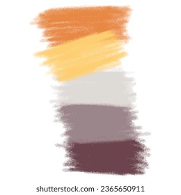 Fondo de trazo de pincel dibujado a mano, vector de garrapatas de crayón para etiquetas y diseño de sellos. Parche con fondo de etiqueta pintado. Combinaciones de colores de elementos de catálogo.