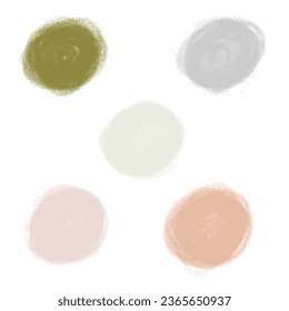 Fondo de trazo de pincel dibujado a mano, vector de garrapatas de crayón para etiquetas y diseño de sellos. Parche con fondo de etiqueta pintado. Combinaciones de colores de elementos de catálogo.