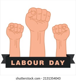 Hand drawn labor day background Vector.