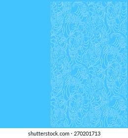 Hand drawn lace decorative vector template 