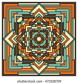 Hand drawn lace ethnic abstract mural background for use in design card, invitation, poster, brochures, book, album, notebook etc