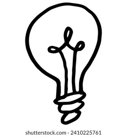 
Hand Drawn Lamp Doodle Drawing