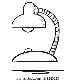Hand drawn lamp illustration