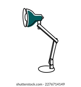 handgezeichnete Lampe 1-zeilige Kunstgrafik