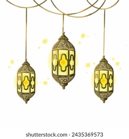 hand drawn latern vector illustration