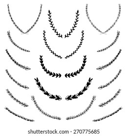Hand drawn laurels.