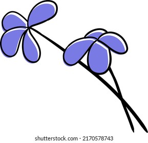 Hand drawn leaf illustration for decoration