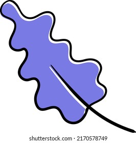 Hand drawn leaf illustration for decoration