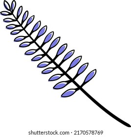 Hand drawn leaf illustration for decoration