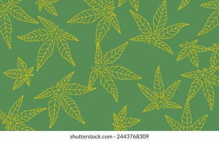Hand drawn Leaf line art background, perfect for office, company, school, social media, advertising, sales, printing and more