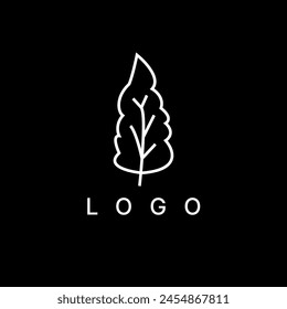 Vector de diseño de logotipo de hoja dibujado a mano. adecuado para negocios, marca, ropa, camisa, corporativo.