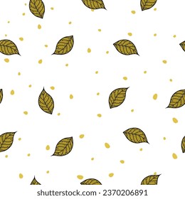 hand drawn leaf pattern. Very suitable for decoration needs, backgrounds and other industrial needs