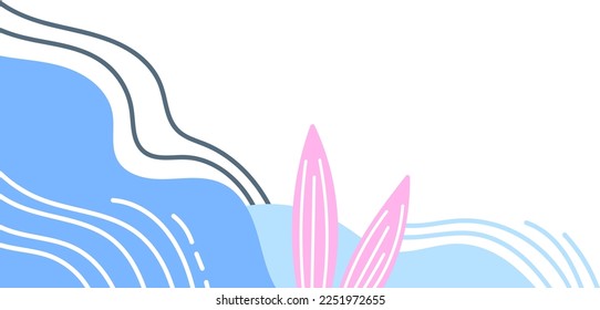 ilustración de fondo de esquina izquierda dibujada a mano_14