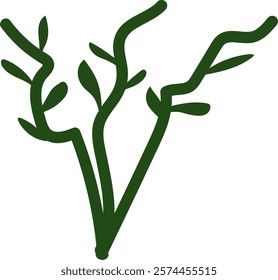 Hand Drawn Leaves Plant Vector Illustration