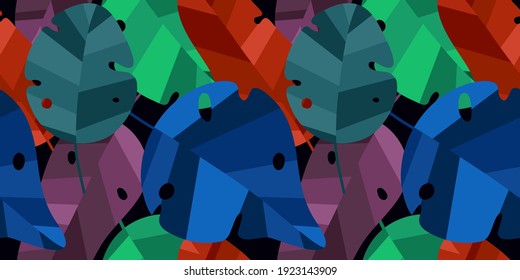 Hojas dibujadas a mano sin fisuras para la impresión textil. Resumen de textura interminable floral