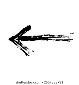 Handgezeichnete Illustration des linken Pfeils