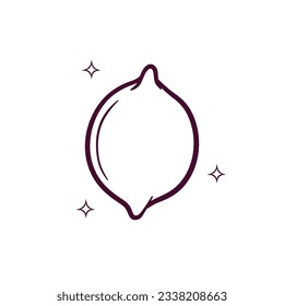 Hand Drawn Lemon. Doodle Vector Sketch Illustration