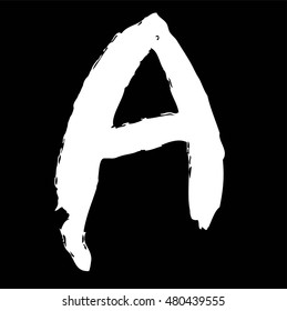 Hand drawn letter a
