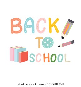 Hand drawn Letter. Back to School.
