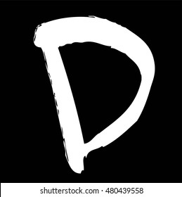 Hand drawn letter d 