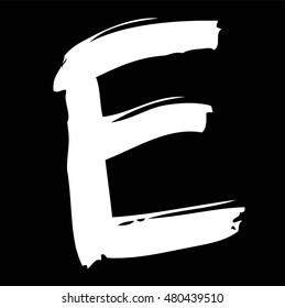 Hand drawn letter e