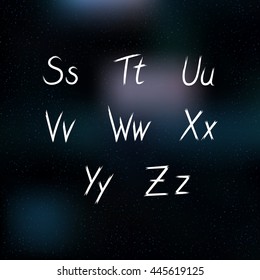 hand drawn lettering 