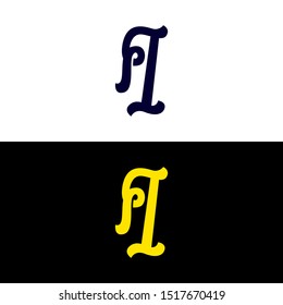 I hand drawn lettering alphabet logo logo