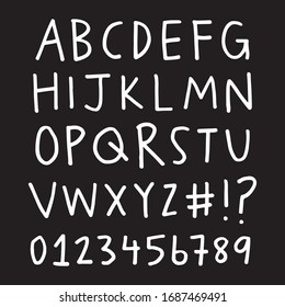 HAND DRAWN LETTERING ALPHABET SIGNAGE POSTER CUSTOM LETTERS