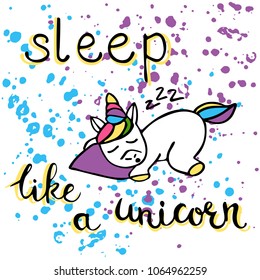 Sleeping Unicorn Images, Stock Photos & Vectors | Shutterstock
