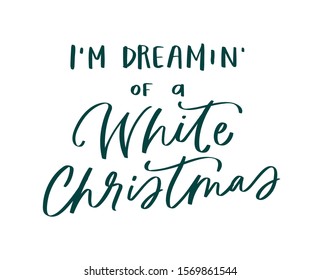 Hand drawn lettering Christmas quote template. Unique calligraphy vector phrase. Custom typography print for poster, t shirts, bags, posters, merch, banners, greeting cards, photo overlays