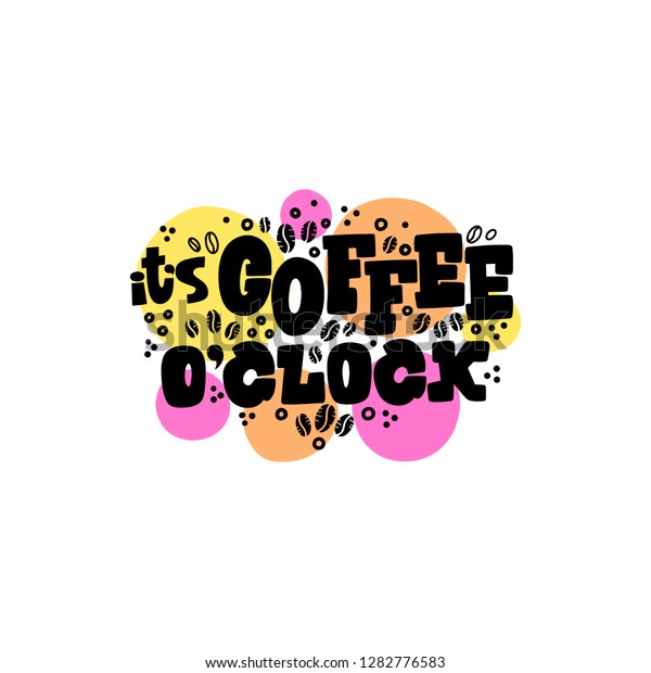 Hand Drawn Lettering Coffee Isolated On Stock Vector Royalty Free 1282776583 Shutterstock 2515