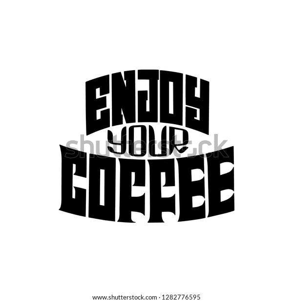 Hand Drawn Lettering Coffee Isolated On Stock Vector Royalty Free 1282776595 Shutterstock 4924