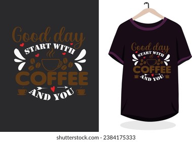  hand drawn lettering coffee t shirt desing..