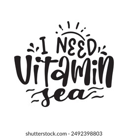 Hand drawn lettering compositions about Summer. Funny season slogans. Isolated calligraphy quotes for travel agency, beach party. Great design for banner, postcard, print or poster.
