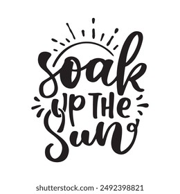 Hand drawn lettering compositions about Summer. Funny season slogans. Isolated calligraphy quotes for travel agency, beach party. Great design for banner, postcard, print or poster.