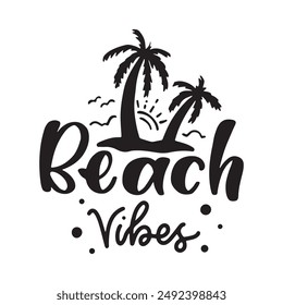 Hand drawn lettering compositions about Summer. Funny season slogans. Isolated calligraphy quotes for travel agency, beach party. Great design for banner, postcard, print or poster.