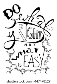 Hand drawn lettering. Concept design for t-shirt, print, poster, card. Vector illustration
