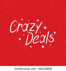 Hand Drawn Lettering Crazy Deals