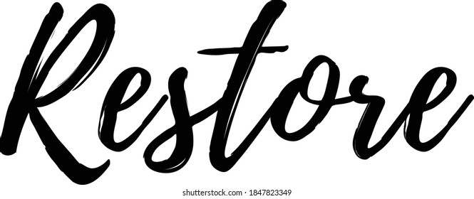 Hand drawn lettering, Environment theme. Vector illustration, paint with brush. Isolated phrase on white background.