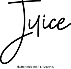 Hand drawn lettering, Food theme. Vector illustration, paint with brush. Isolated phrase on white background.