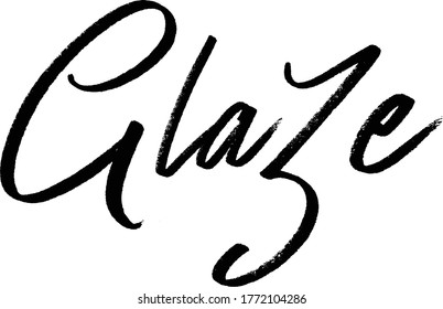 Hand drawn lettering, Food theme. Vector illustration, paint with brush. Isolated phrase on white background.