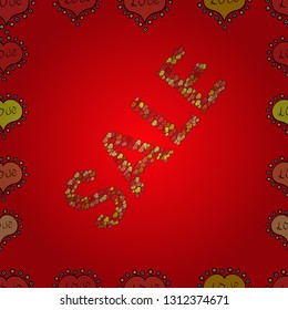 Hand drawn lettering giveaway for social media, blogger, banner. Lettering. Picture in black, red and yellow colors. Seamless pattern. Vector illustration. Typography social media icon competition.