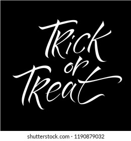 Hand Drawn Lettering Halloween theme. 