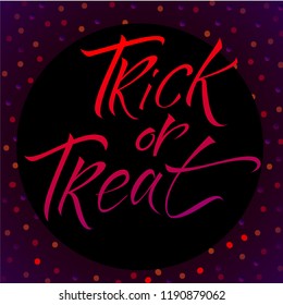 Hand Drawn Lettering Halloween theme. 
