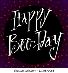 Hand Drawn Lettering Halloween theme. 
