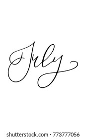 Hand drawn lettering. Ink illustration. Modern brush calligraphy. Isolated on white background. Judy text.